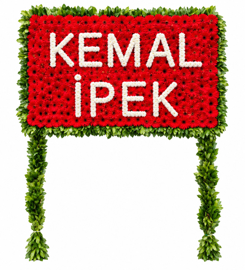 Kırmızı Gerbera Pano Çiçek Serisi Açılış ve Tören Çelengi