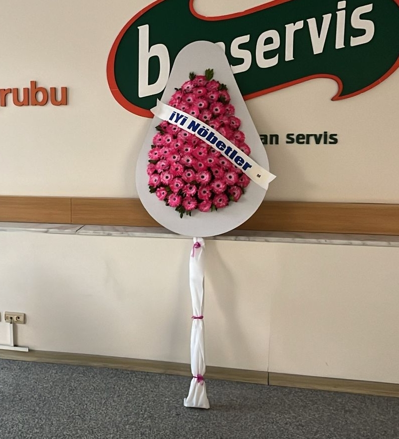 Bahar Pembe Gerbera Düğün ve Nikah Çelengi