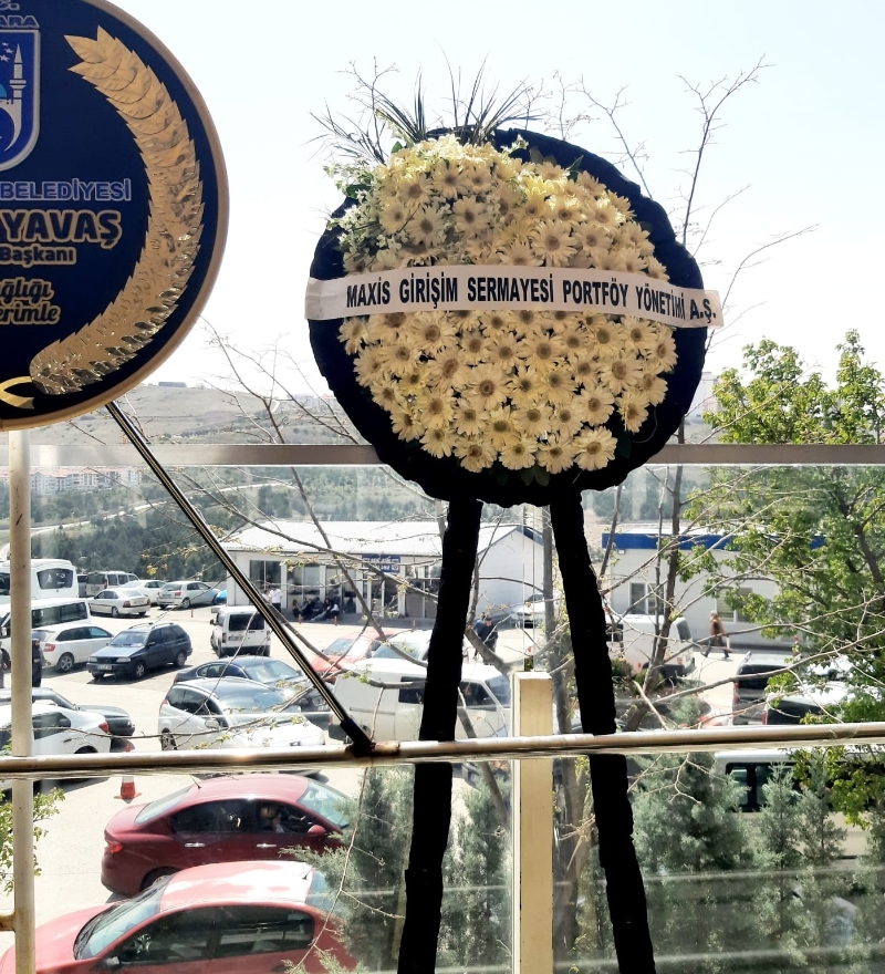Sade Beyaz Gerbera Cenaze ve Taziye Çelengi