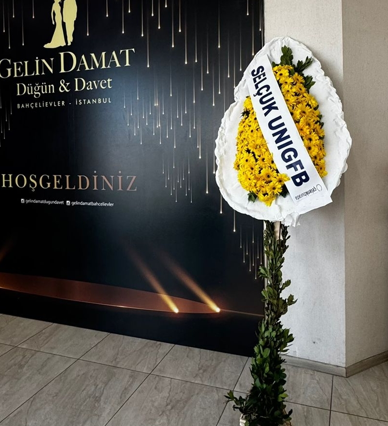 Canlı Sarı Gerbera Açılış ve Kutlama Çelengi
